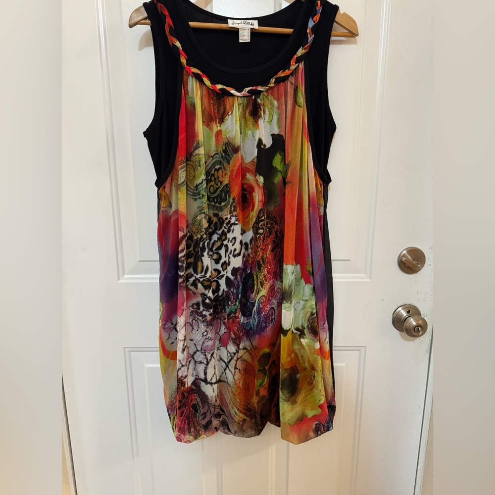 Joseph Ribkoff Multicolor Sleeveless dress made in Canada size 10